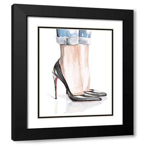 Casual Friday I Black Modern Wood Framed Art Print with Double Matting by Parker, Jennifer Paxton