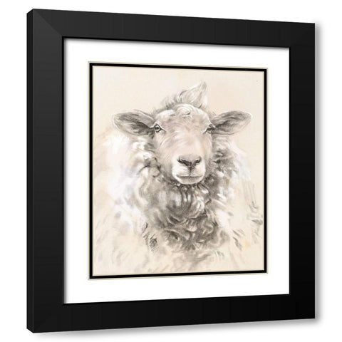 Sketched Farm Portraits I Black Modern Wood Framed Art Print with Double Matting by Parker, Jennifer Paxton