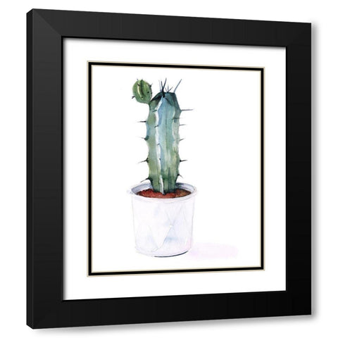 Sharp Succulents I Black Modern Wood Framed Art Print with Double Matting by Parker, Jennifer Paxton