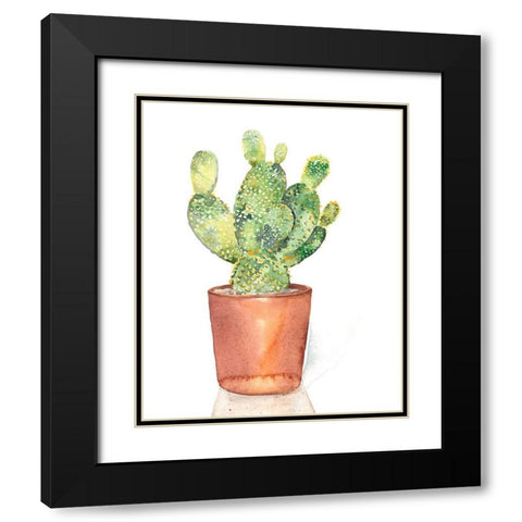 Sharp Succulents IV Black Modern Wood Framed Art Print with Double Matting by Parker, Jennifer Paxton