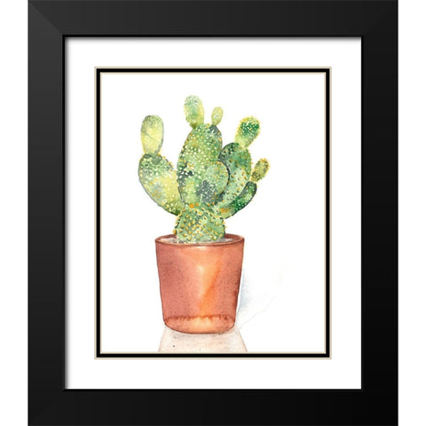 Sharp Succulents IV Black Modern Wood Framed Art Print with Double Matting by Parker, Jennifer Paxton