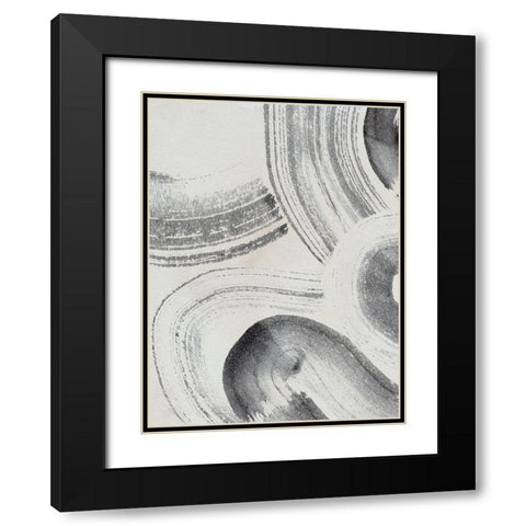 Zen Flow IV Black Modern Wood Framed Art Print with Double Matting by Parker, Jennifer Paxton