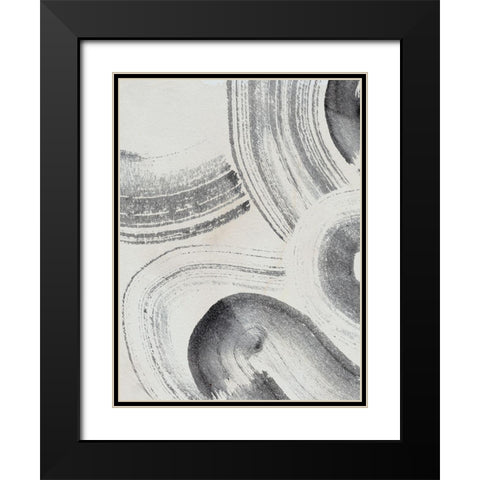 Zen Flow IV Black Modern Wood Framed Art Print with Double Matting by Parker, Jennifer Paxton