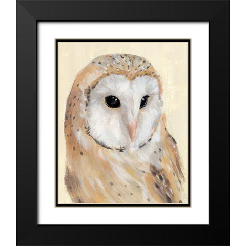 Common Barn Owl II Black Modern Wood Framed Art Print with Double Matting by Warren, Annie