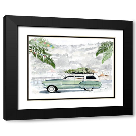 So Cali Christmas I Black Modern Wood Framed Art Print with Double Matting by Parker, Jennifer Paxton
