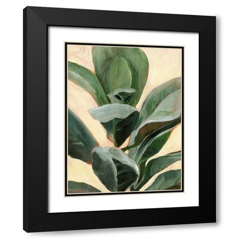 Custom Plant Study II Black Modern Wood Framed Art Print with Double Matting by Warren, Annie
