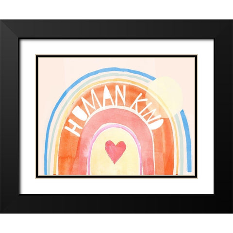 Human Kind I Black Modern Wood Framed Art Print with Double Matting by Parker, Jennifer Paxton