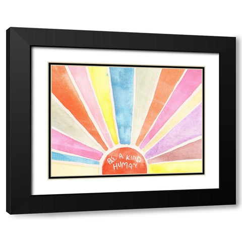 Human Kind II Black Modern Wood Framed Art Print with Double Matting by Parker, Jennifer Paxton