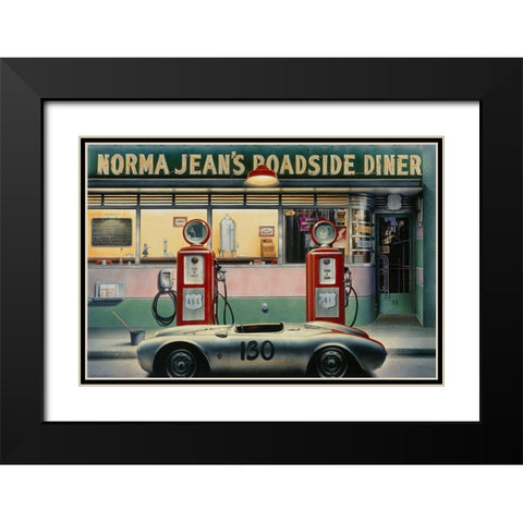 Destiny Highway Black Modern Wood Framed Art Print with Double Matting by Consani, Chris