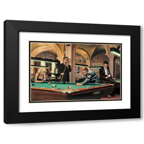 Game of Fate Black Modern Wood Framed Art Print with Double Matting by Consani, Chris
