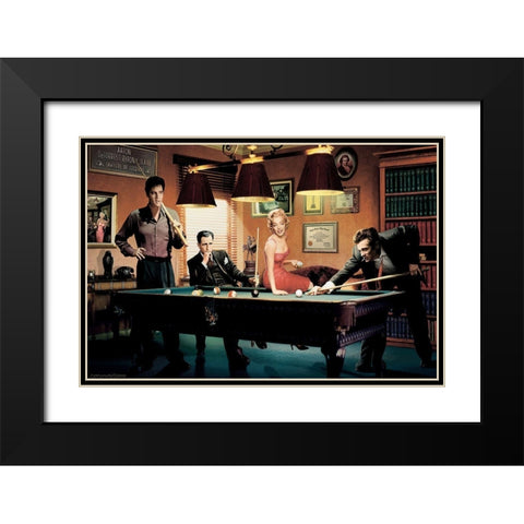 Legal Action Black Modern Wood Framed Art Print with Double Matting by Consani, Chris