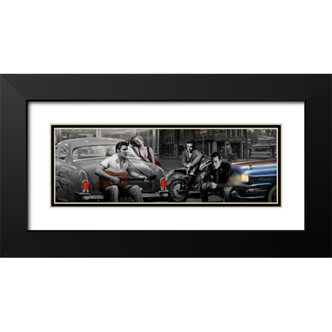 Legendary Crossroads Black Modern Wood Framed Art Print with Double Matting by Consani, Chris