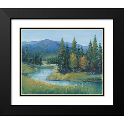 Trout Stream II Black Modern Wood Framed Art Print with Double Matting by OToole, Tim