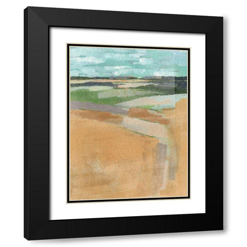 Cubed Prairie I Black Modern Wood Framed Art Print with Double Matting by Parker, Jennifer Paxton