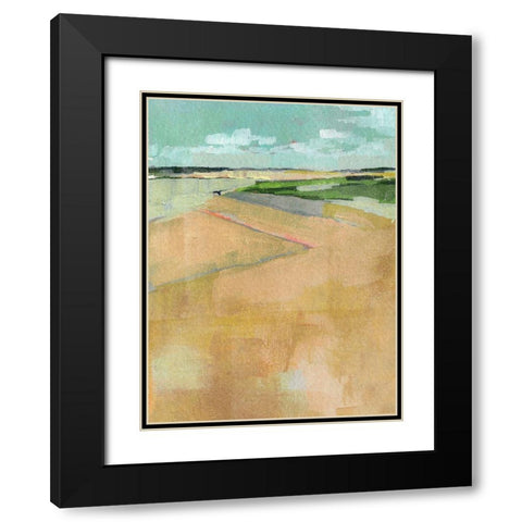 Cubed Prairie II Black Modern Wood Framed Art Print with Double Matting by Parker, Jennifer Paxton