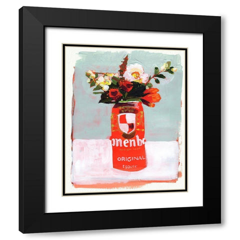 Centerpiece I Black Modern Wood Framed Art Print with Double Matting by Parker, Jennifer Paxton