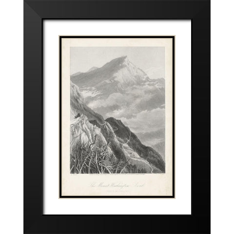 The Mount Washington Road Black Modern Wood Framed Art Print with Double Matting by Bryant, William Cullen