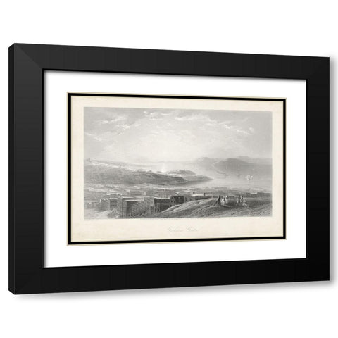 Golden Gate Black Modern Wood Framed Art Print with Double Matting by Bryant, William Cullen