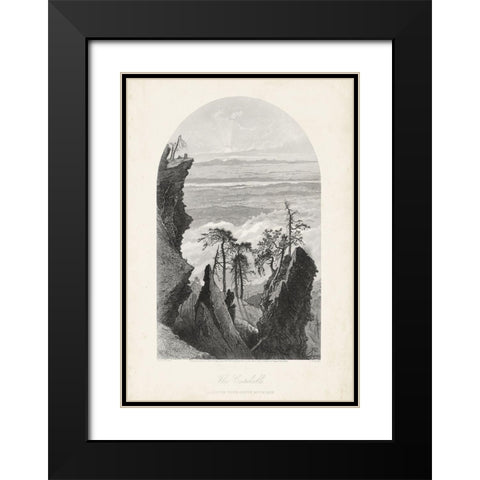 The Catskills Black Modern Wood Framed Art Print with Double Matting by Bryant, William Cullen