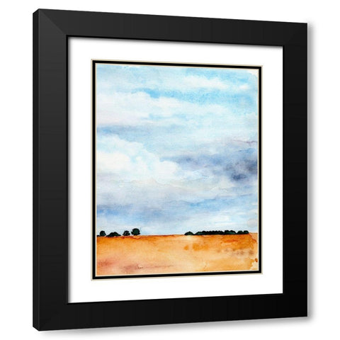 Midwest Sky I Black Modern Wood Framed Art Print with Double Matting by Parker, Jennifer Paxton