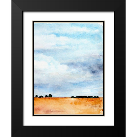 Midwest Sky I Black Modern Wood Framed Art Print with Double Matting by Parker, Jennifer Paxton