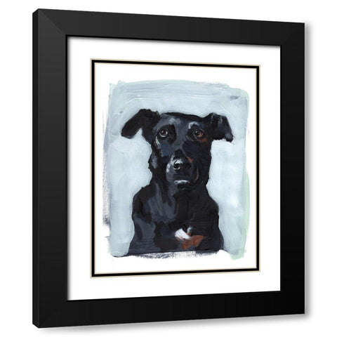 Bestie Portrait I Black Modern Wood Framed Art Print with Double Matting by Parker, Jennifer Paxton