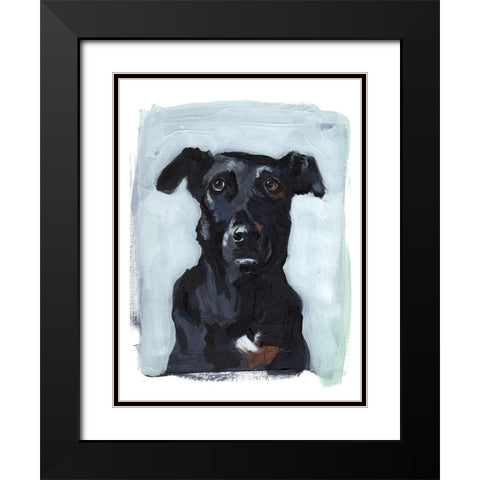 Bestie Portrait I Black Modern Wood Framed Art Print with Double Matting by Parker, Jennifer Paxton