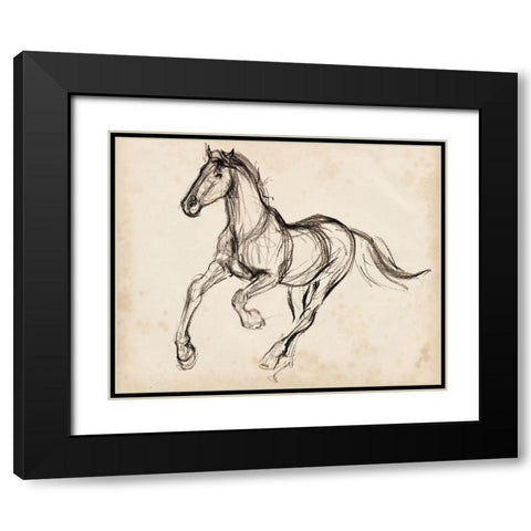 Gestural Apaloosa I Black Modern Wood Framed Art Print with Double Matting by Parker, Jennifer Paxton