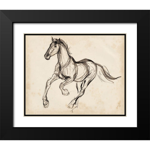 Gestural Apaloosa I Black Modern Wood Framed Art Print with Double Matting by Parker, Jennifer Paxton