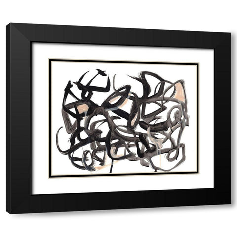Which Way I Black Modern Wood Framed Art Print with Double Matting by Parker, Jennifer Paxton
