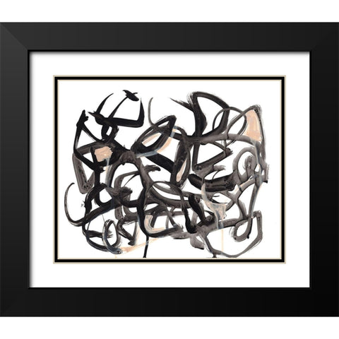 Which Way I Black Modern Wood Framed Art Print with Double Matting by Parker, Jennifer Paxton
