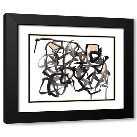 Which Way II Black Modern Wood Framed Art Print with Double Matting by Parker, Jennifer Paxton