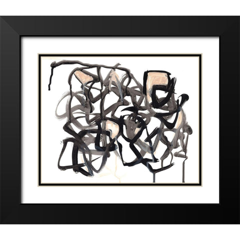 Which Way II Black Modern Wood Framed Art Print with Double Matting by Parker, Jennifer Paxton