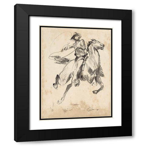 King of the Rodeo I Black Modern Wood Framed Art Print with Double Matting by Parker, Jennifer Paxton