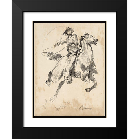 King of the Rodeo I Black Modern Wood Framed Art Print with Double Matting by Parker, Jennifer Paxton