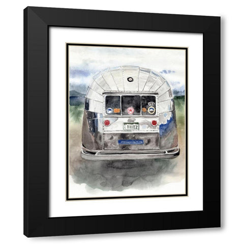 Rear Window II Black Modern Wood Framed Art Print with Double Matting by Parker, Jennifer Paxton