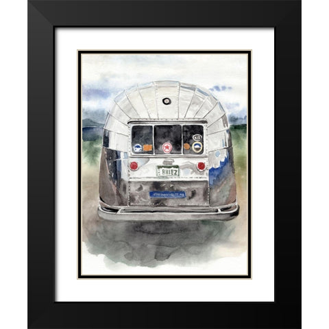 Rear Window II Black Modern Wood Framed Art Print with Double Matting by Parker, Jennifer Paxton