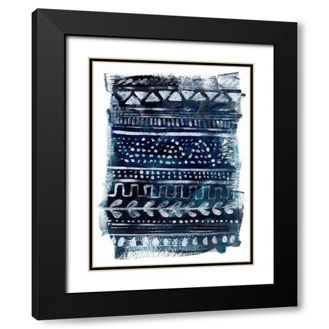 Drybrush Loom I Black Modern Wood Framed Art Print with Double Matting by Parker, Jennifer Paxton
