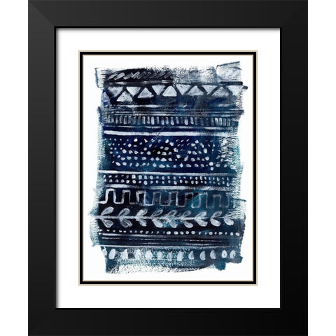 Drybrush Loom I Black Modern Wood Framed Art Print with Double Matting by Parker, Jennifer Paxton