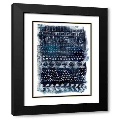 Drybrush Loom II Black Modern Wood Framed Art Print with Double Matting by Parker, Jennifer Paxton