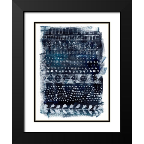 Drybrush Loom II Black Modern Wood Framed Art Print with Double Matting by Parker, Jennifer Paxton