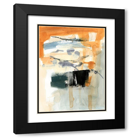 Seria I Black Modern Wood Framed Art Print with Double Matting by Barnes, Victoria
