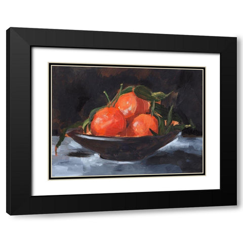 Fruit Plate II Black Modern Wood Framed Art Print with Double Matting by Parker, Jennifer Paxton