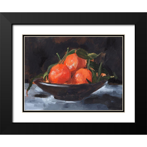 Fruit Plate II Black Modern Wood Framed Art Print with Double Matting by Parker, Jennifer Paxton