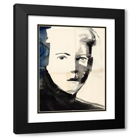 Tildas Gaze III Black Modern Wood Framed Art Print with Double Matting by Parker, Jennifer Paxton