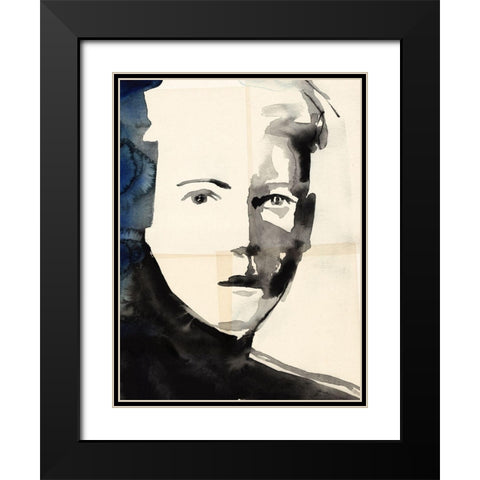 Tildas Gaze III Black Modern Wood Framed Art Print with Double Matting by Parker, Jennifer Paxton