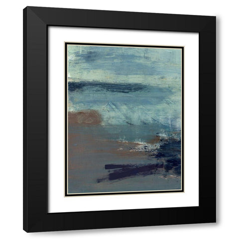 Morning Lake Mist I Black Modern Wood Framed Art Print with Double Matting by Parker, Jennifer Paxton