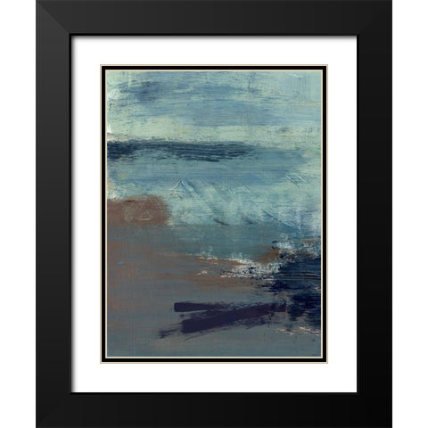 Morning Lake Mist I Black Modern Wood Framed Art Print with Double Matting by Parker, Jennifer Paxton