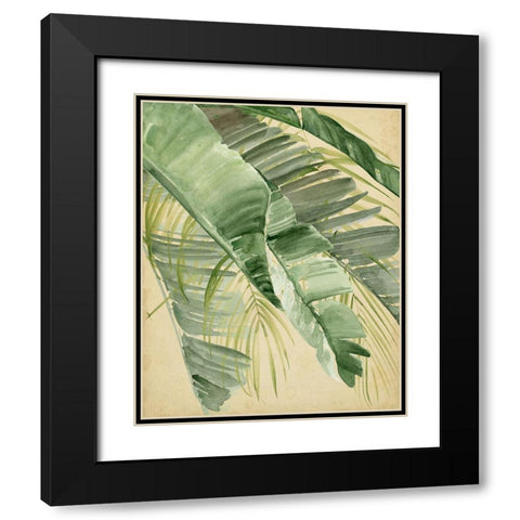 Banana Palms I Black Modern Wood Framed Art Print with Double Matting by Parker, Jennifer Paxton