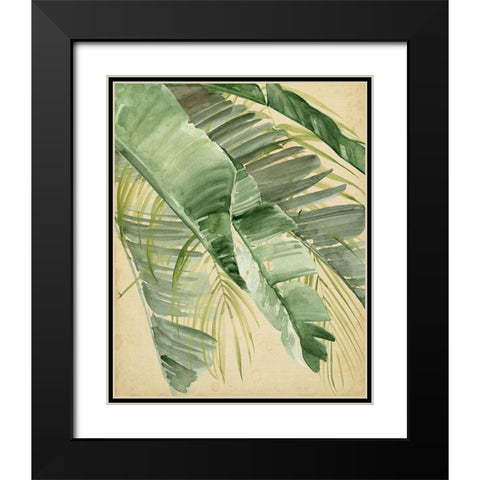 Banana Palms I Black Modern Wood Framed Art Print with Double Matting by Parker, Jennifer Paxton